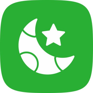 gece basit simgesi, vektör çizim