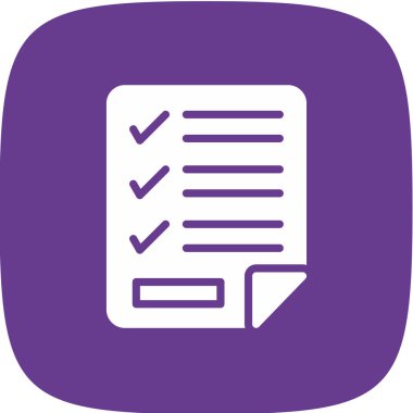 Belge simgesinin vektör illüstrasyonu