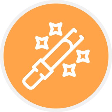 Parıltı Çizgisi Çemberi Basit Simge, Vektör Resimleri