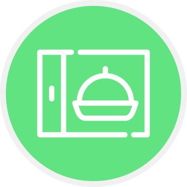 Tablet Satır Çemberi Basit Simge, Vektör Resimleri