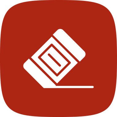 Silgi basit simgesi, vektör çizim