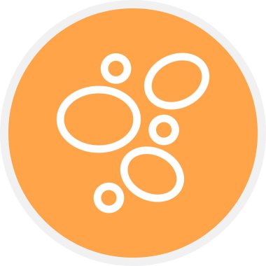 Kök Hücre Çizgisi Çemberi Basit Simge, Vektör Resimleri