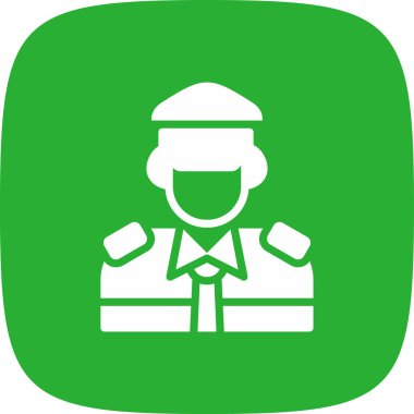 Kaptan basit simge, vektör illüstrasyonu