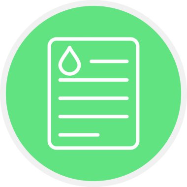 Soruşturma Çizgisi Çemberi Basit Simge, Vektör İllüstrasyonu