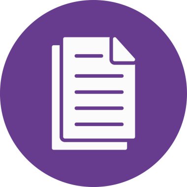 Belge simgesinin vektör illüstrasyonu