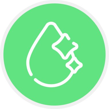 Temiz Satır Çemberi Basit Simge, Vektör Resimleri