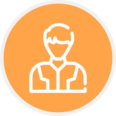 Hipster Satır Çemberi Basit Simge, Vektör İllüstrasyonu