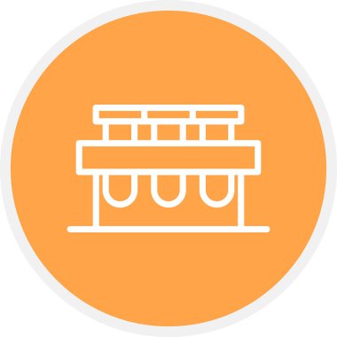 Örnek Satır Çemberi Basit Simge, Vektör Resimleri