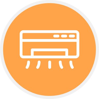 Klima Hattı Çemberi Basit Simge, Vektör Resimleri