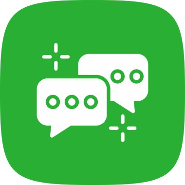 Sohbet simgesi vektör illüstrasyonu