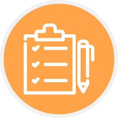 Sıralama Satırı Çemberi Basit Simge, Vektör İllüstrasyonu