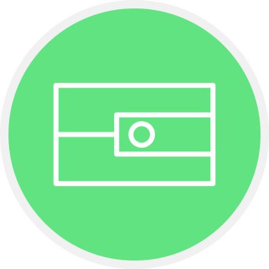 Shopner Line Circle Basit Simge, Vektör Resimleri