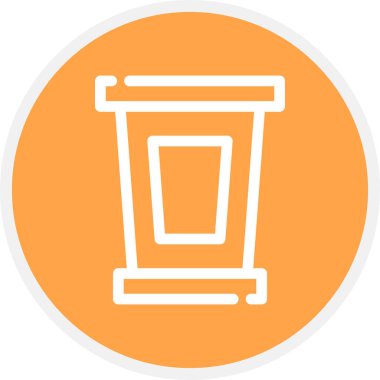 Tanık Durma Çemberi Basit Simge, Vektör İllüstrasyonu