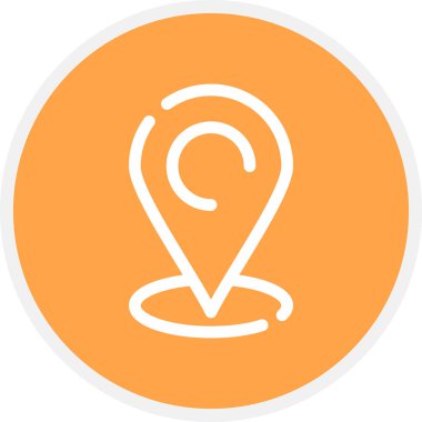 Yer Tutucu Satırı Çemberi Basit Simge, Vektör Resimleri