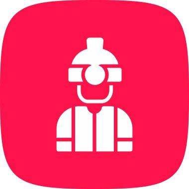 Çalışan basit simgesi, vektör çizim