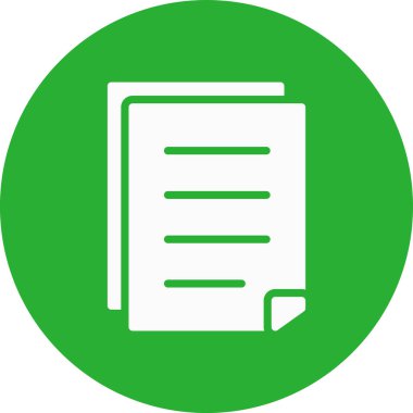 Yapışkan Not Basit Simge, Vektör İllüstrasyonu