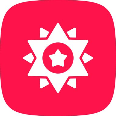 Şerif Simge Simgesi, Vektör İllüstrasyonu