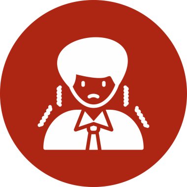 Bir kadın karakterin vektör çizimi