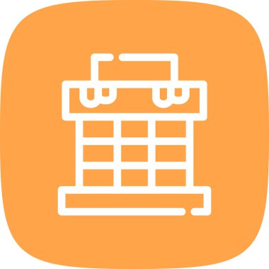 Baca Üst Simgesi Basit Simgesi, Vektör İllüstrasyonu