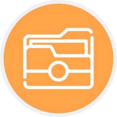 Dizin Satırı Çemberi Basit Simge, Vektör İllüstrasyonu