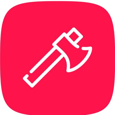 basit kutsal kişilerin resmi, vektör çizim axe