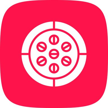 hedef simge, vektör illüstrasyonu basit tasarım