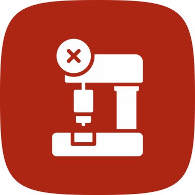 Makine Basit Simgesi, Vektör İllüstrasyonu