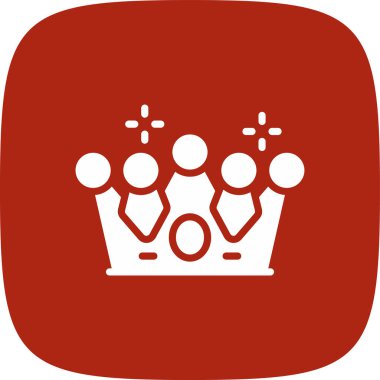 taç basit simgesi, vektör çizim