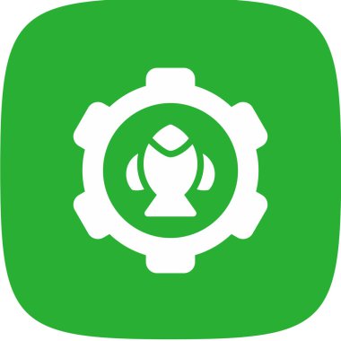 Bir çiçek simgesinin vektör illüstrasyonu