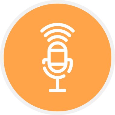 Ses Denetimi Satırı Çemberi Basit Simge, Vektör İllüstrasyonu