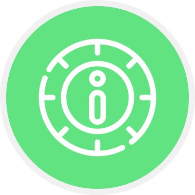 Saat Çizgisi Çemberi Basit Simge, Vektör Resimleri