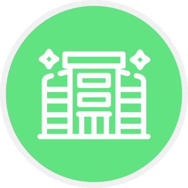 Alışveriş Merkezi Temizleme Hattı Çemberi Basit Simge, Vektör Resimleri