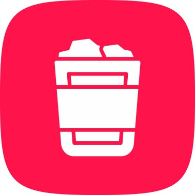 Kağıt Kutusu Simgesi, Vektör İllüstrasyonu