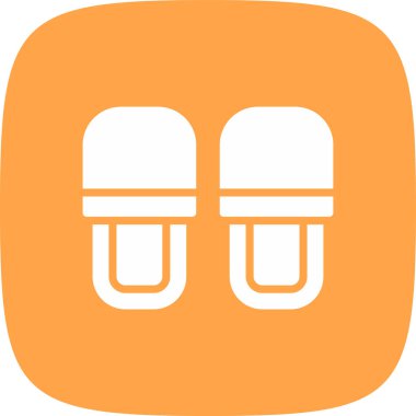 Terlikler Basit Simge, Vektör İllüstrasyonu