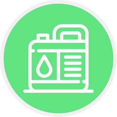 Boşaltma Hattı Çemberi Basit Simge, Vektör Resimleri