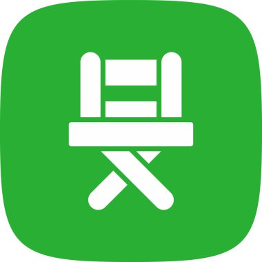 Bir ahşap bank simgesinin vektör çizimi