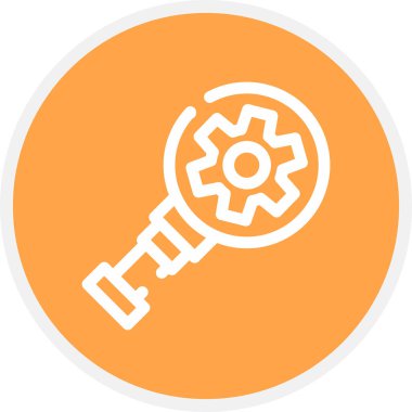 Pazarlama Ayarlama Satırı Çemberi Basit Simge, Vektör Resimleri