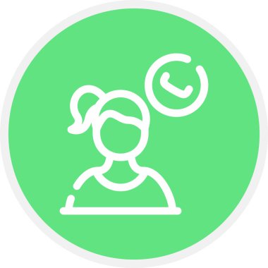 Meşgul Satır Çemberi Basit Simge, Vektör Resimleri