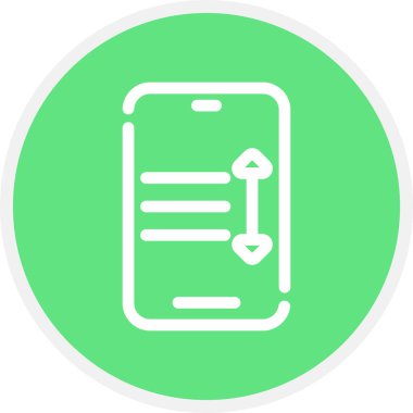 Satır Aralığı Çemberi Basit Simge, Vektör Resimleri