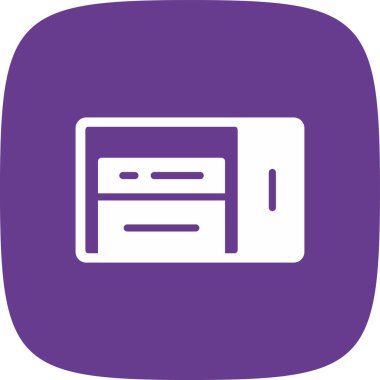 Tablet basit simgesi, vektör çizim