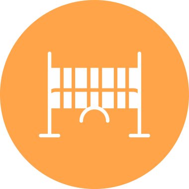 Bir çit simgesinin vektör illüstrasyonu