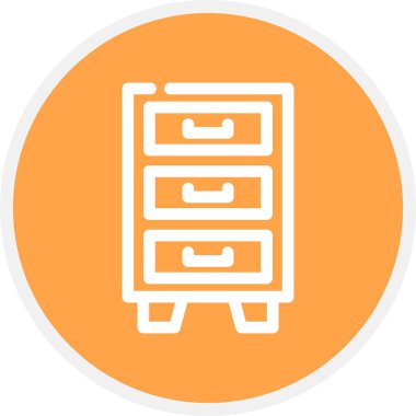 Dosya Satırı Çemberi Basit Simge, Vektör Resimleri