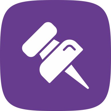 PIN basit simgesi, vektör çizim