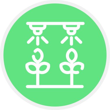 Farm Grown Line Circle Basit Simge, Vektör Resimleri