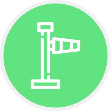 Vane Satır Çemberi Basit Simge, Vektör İllüstrasyonu