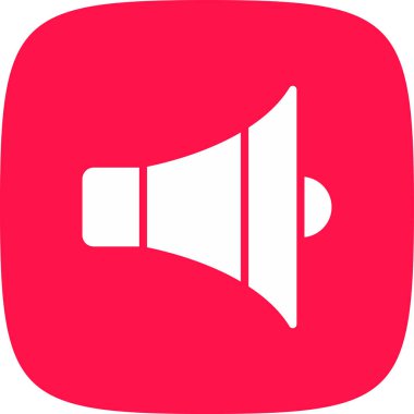 hoparlör basit simgesi, vektör çizim