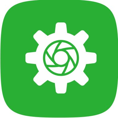 Yapılandırma Kamerası Basit Simge, Vektör Resimleri