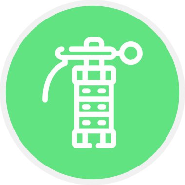 Flashbang Satır Çemberi Basit Simge, Vektör Resimleri