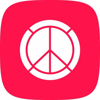 Kolayca değiştirebilen ya da düzenleyebilen barış vektörü simgesi