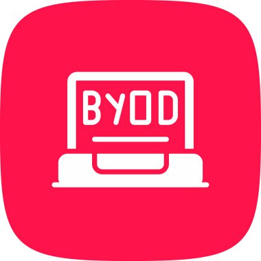 Byod Tur basit simgesi, vektör illüstrasyonu